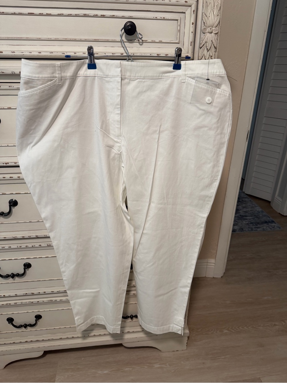 Talbots White Stretch Chinos- NWOT- Clearance